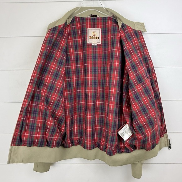 BARACUTA Jacket Men 44 Medium Full Zip Harrington G9 England Fraser Tartan Slim - Picture 10 of 16